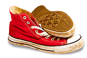 Ett par röda skor